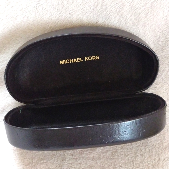 🕶️ Michael Kors MK Dark Brown Hardshell Sunglasses Glasses Case Cover Protector - Picture 3 of 5